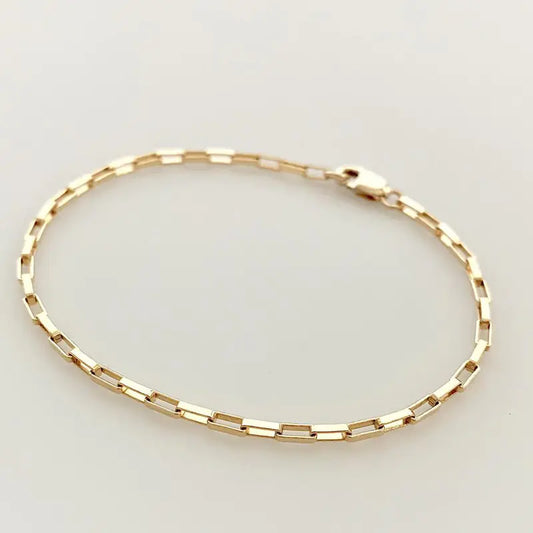 14k Gold Filled Chain Bracelet Handmade