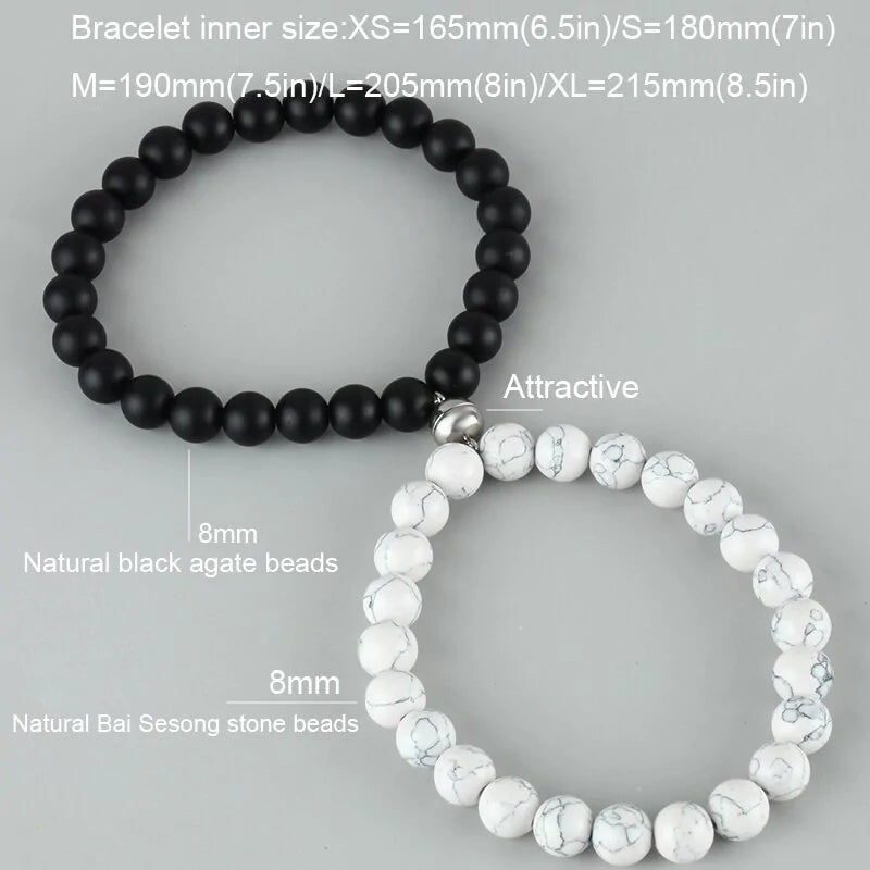 Unisex Magnet Charm Bracelets