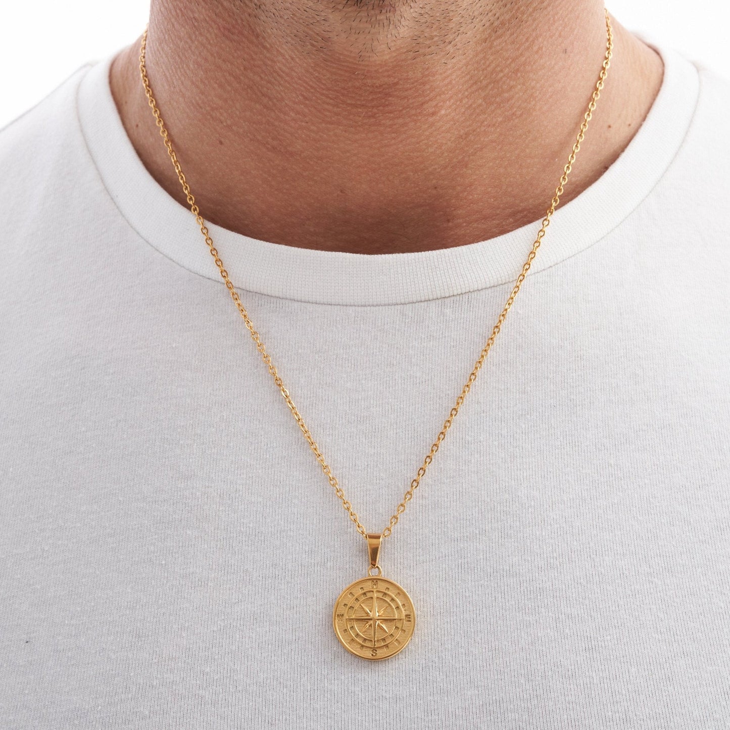 Compass Gold Pendant